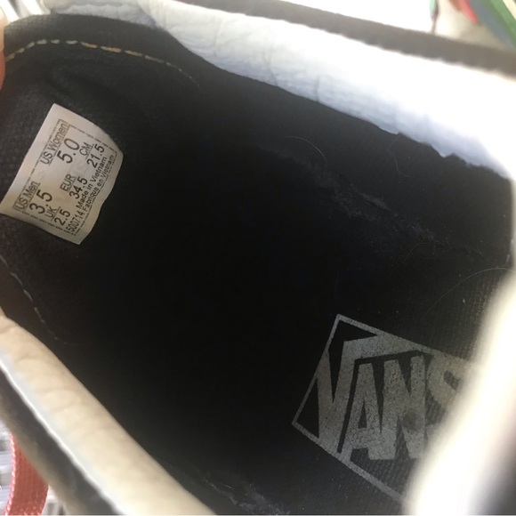 VANS stacked black and rainbow glitter platform US Women's 5 - Picture 7 of 8